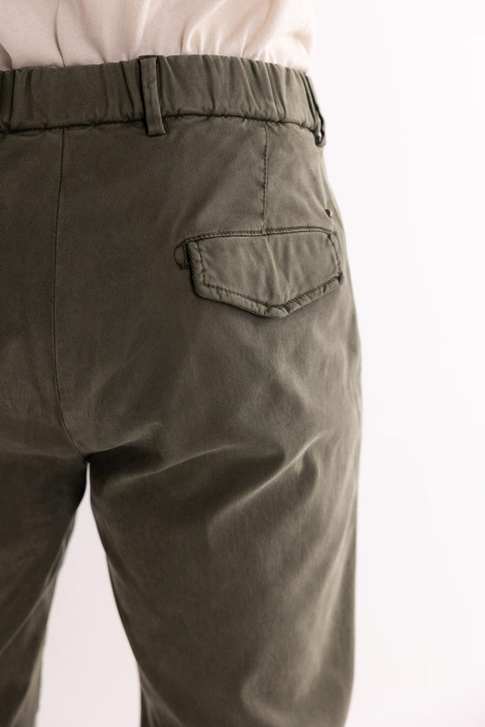 Pantalaccio uomo L'uccello verde militare OF1F2W4P008 VERDE OUTFIT 