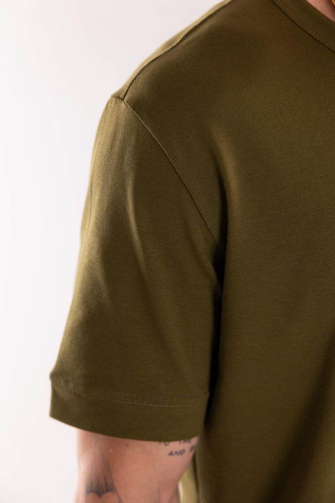 T-shirt girocollo verde marcio F012 VERDE MARCIO PAOLO PECORA 
