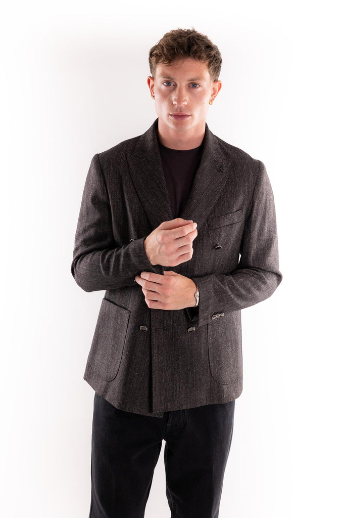 Giacca il Gobbo misto lana nera OF1F2W5G014 NERO OUTFIT 