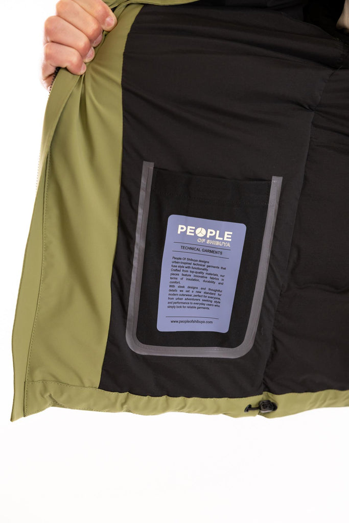 Piumino Tama verde oliva TAMA PM980VERDE PEOPLE OF SHIBUYA 