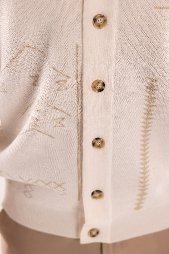 Maglia cardigan Essaouira crema TOCOM PLK ESSAOUIRACREMA TOOCO 