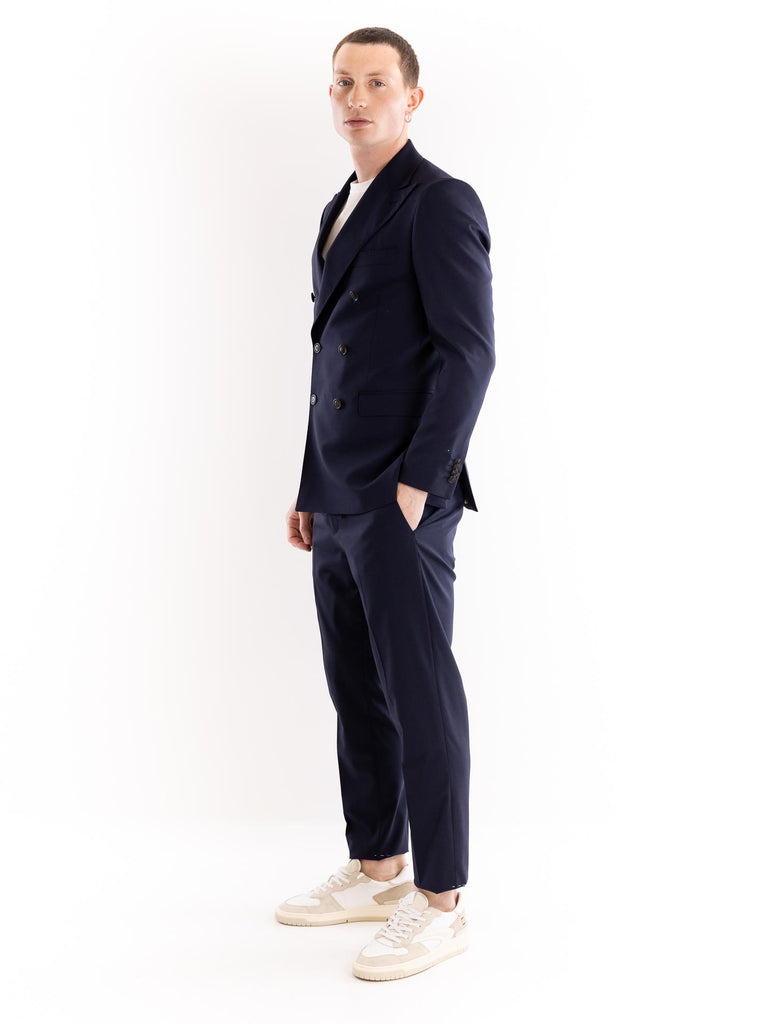 Completo uomo doppio petto fresco lana blu S2S5CT00A011 174 OUTFIT 