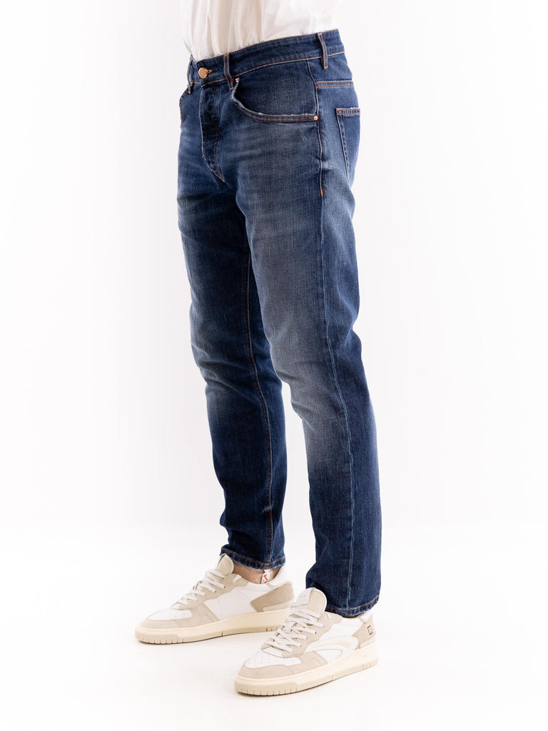Jenas uomo  modello Yaren blu scuro slavato M2F4011A DTFUTBLU DON THE FULLER 