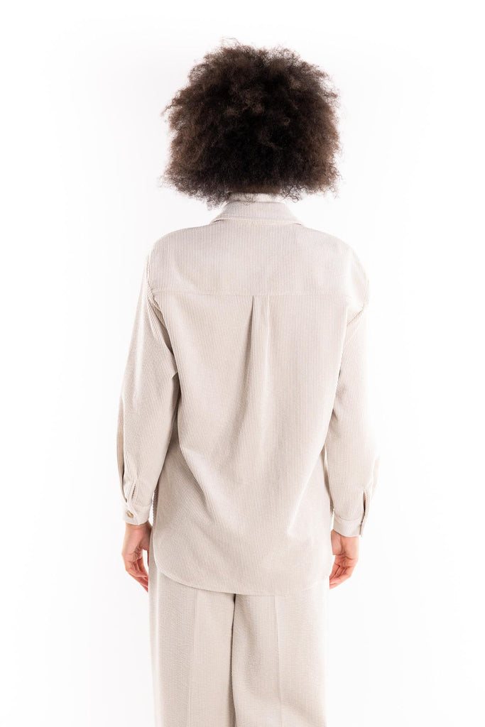 Camicia over Ledifa in velluto latte LEDIFA LATTE H2O 