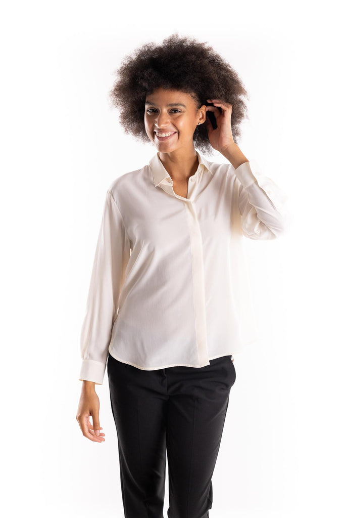 Camicia rocker panna 2523116032200 006PANNA MARELLA 