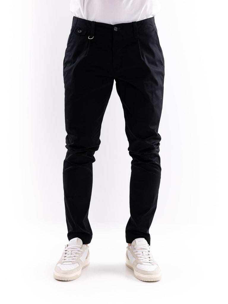 Pantalone uomo chinos nero B081 NERO PAOLO PECORA 