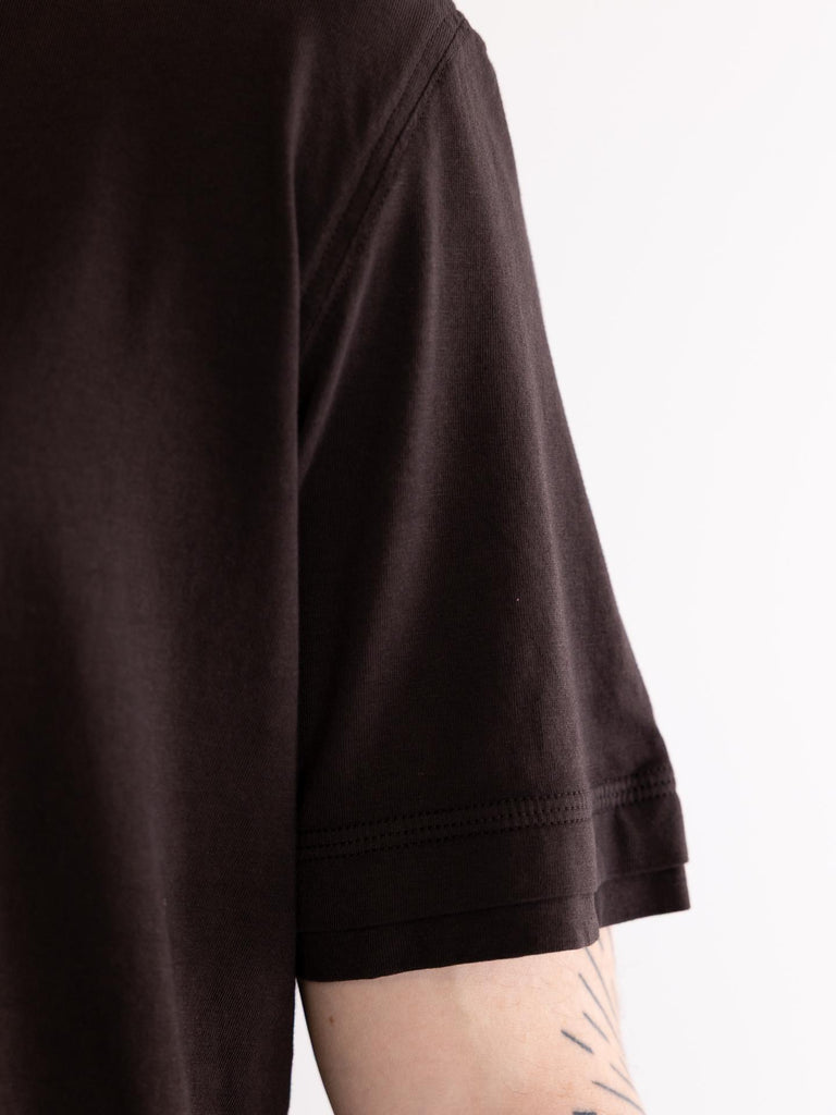 T-shirt uomo jersey marrone F041 40372351 PAOLO PECORA 