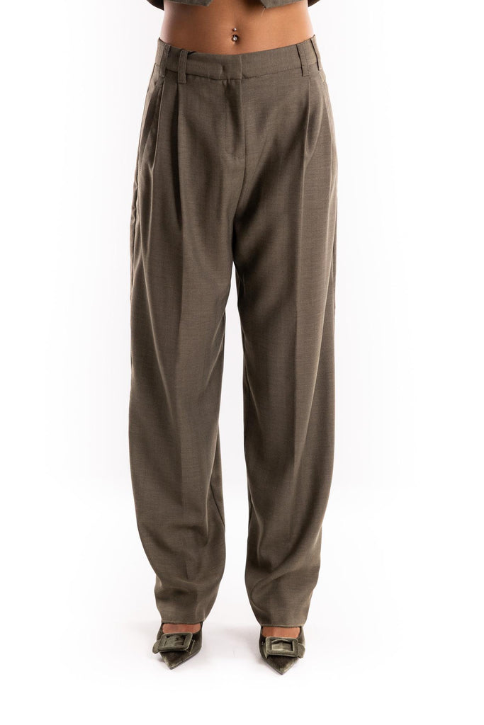 Pantalone Hull carrot in saglia verde 2523136161200 002VERDE MARELLA 