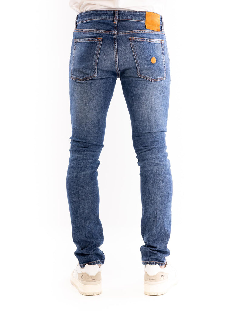 Jeans uomo modello Milano blu scuro slavato M2S4016 DTFUTBLU DON THE FULLER 