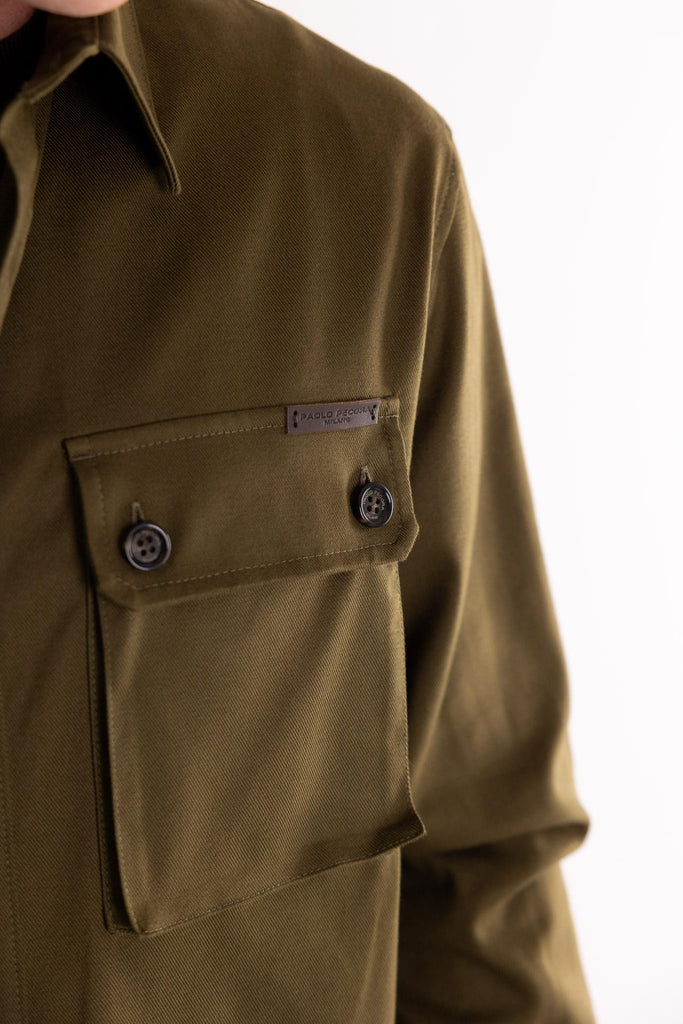 Giacca camicia work verde marcio G011 VERDE MARCIO PAOLO PECORA 