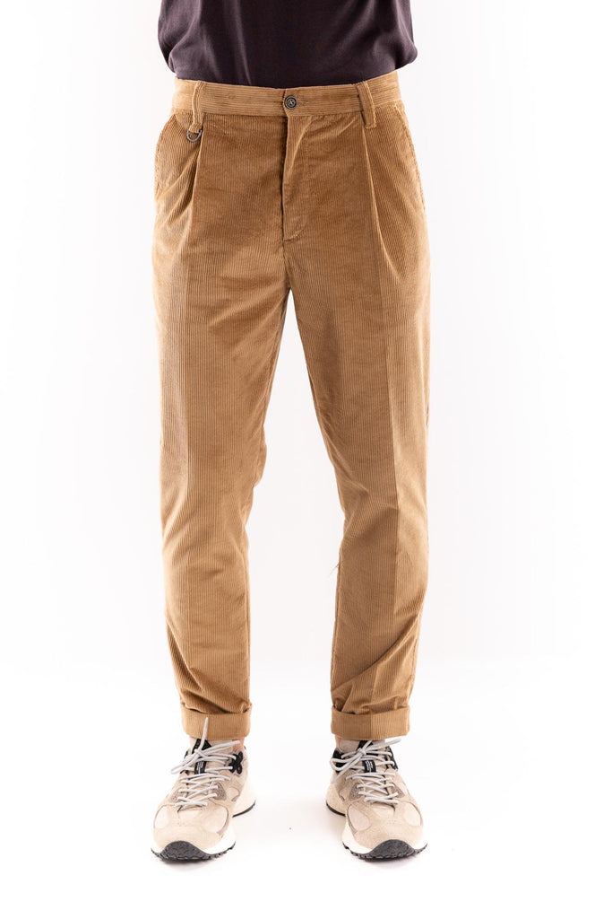 Pantalone japan velluto cammello B122 CAMMELLO PAOLO PECORA 