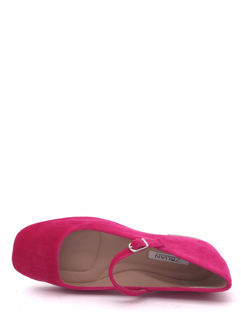 Ballerina donna cinturino velluto fuxia NA11 FUCSIA ZULIAN 