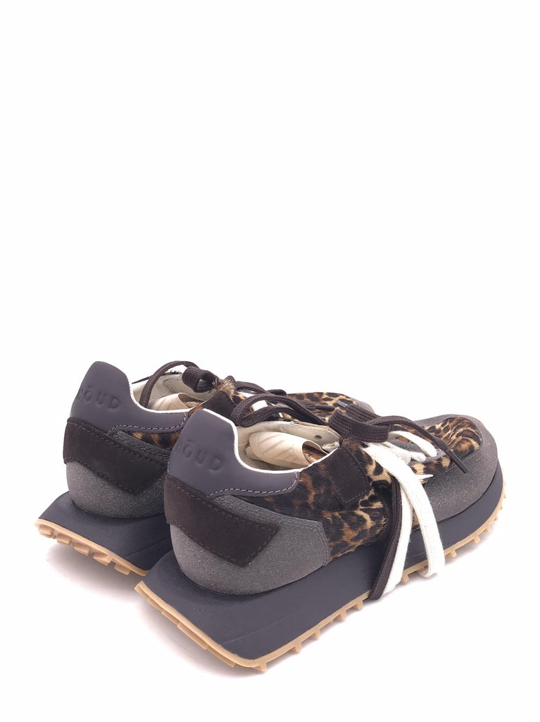 Sneakers starlight soft low animalier e glitter marrone SCLW GA01MARRONE GHOUD 