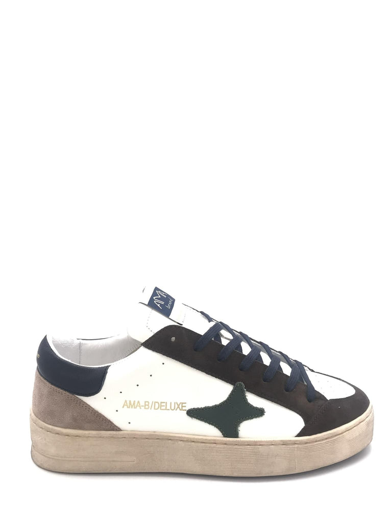 Sneakers Slam bianca-marrone 4354 BIANCA-MARRONE AMA BRAND 