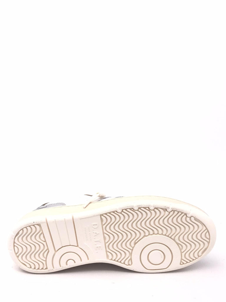 Sneakers donna  Court shiny bianca-argento W421-CR-SH-WS BIANCO/ARGENTO D.A.T.E 