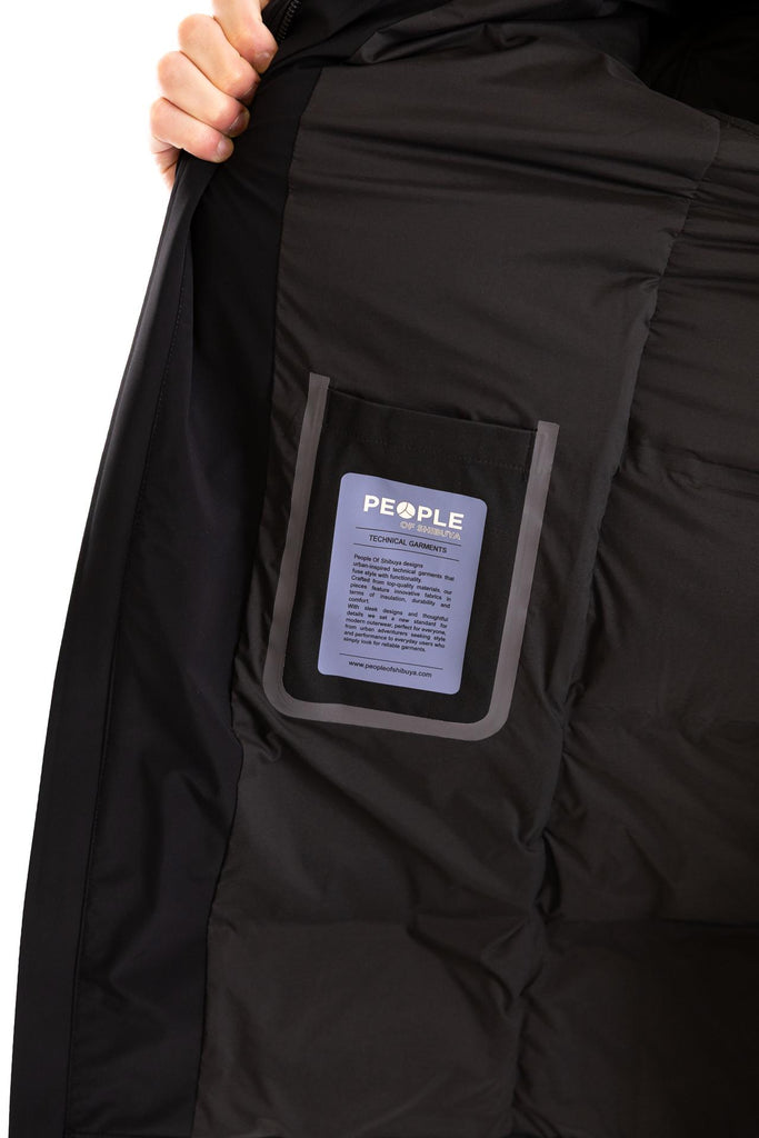 Piumino lungo Kuma nero PM980 NERO PEOPLE OF SHIBUYA 