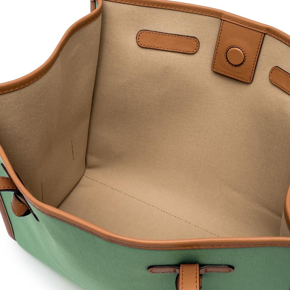 Borsa Marcella canvas menta-corda-caramel BS6850 MENTA/BEIGE GIANNI CHIARINI 