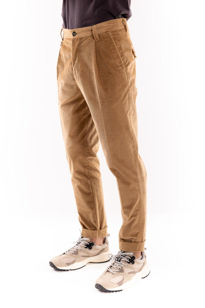 Pantalone japan velluto cammello B122 CAMMELLO PAOLO PECORA 