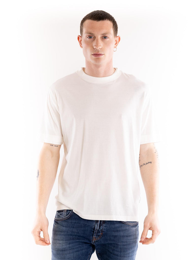 T-shirt uomo jersey panna F041 40371102 PAOLO PECORA 