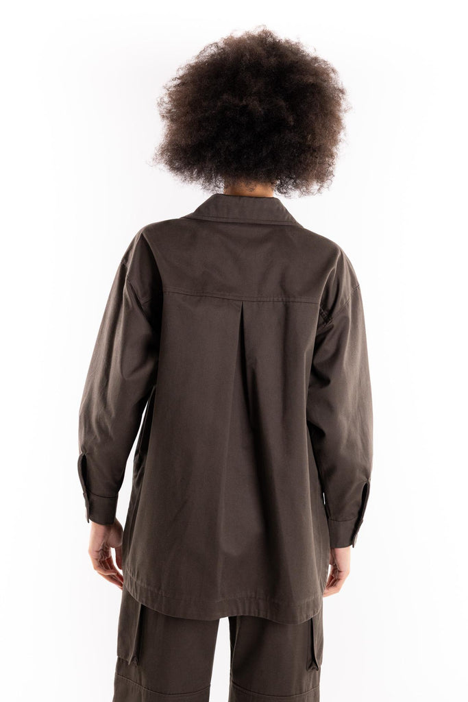 Camicia over fake cioccolato BUW25010 CIOCCOLATO BRAND UNIQUE 