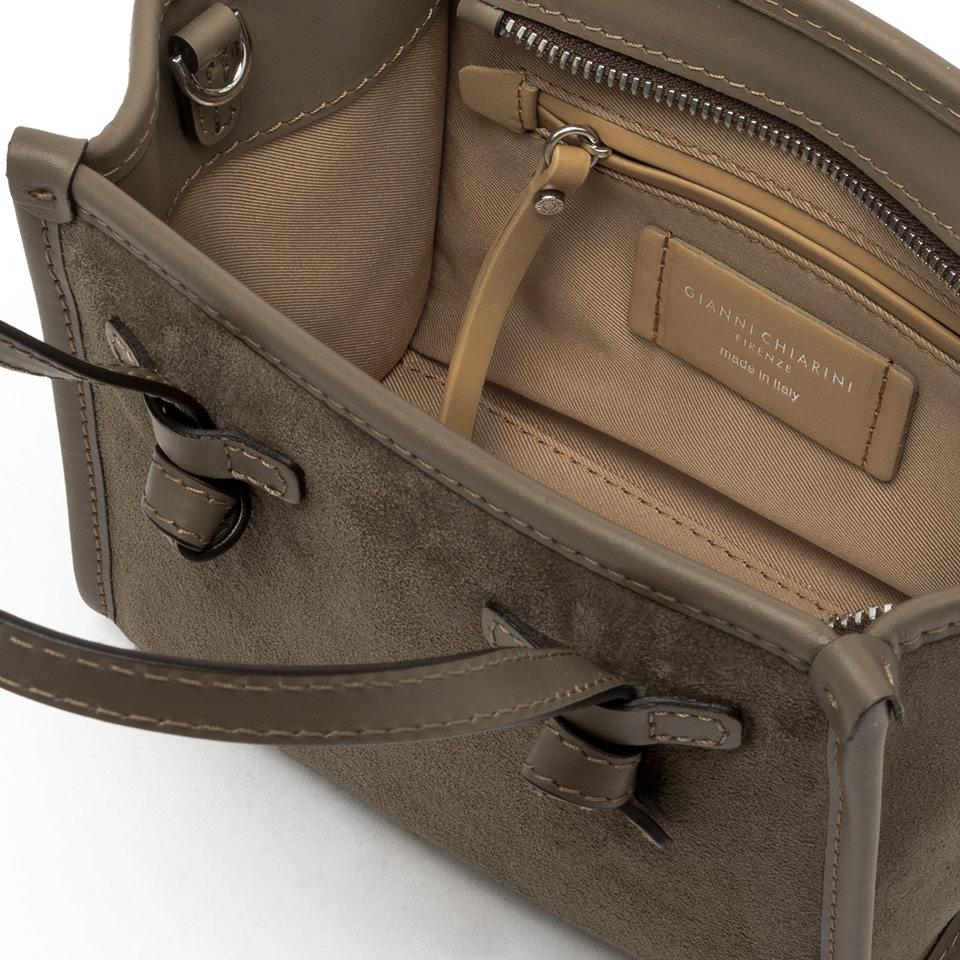 Borsa miss Marcella camoscio daino BS8065 TAUPE GIANNI CHIARINI 