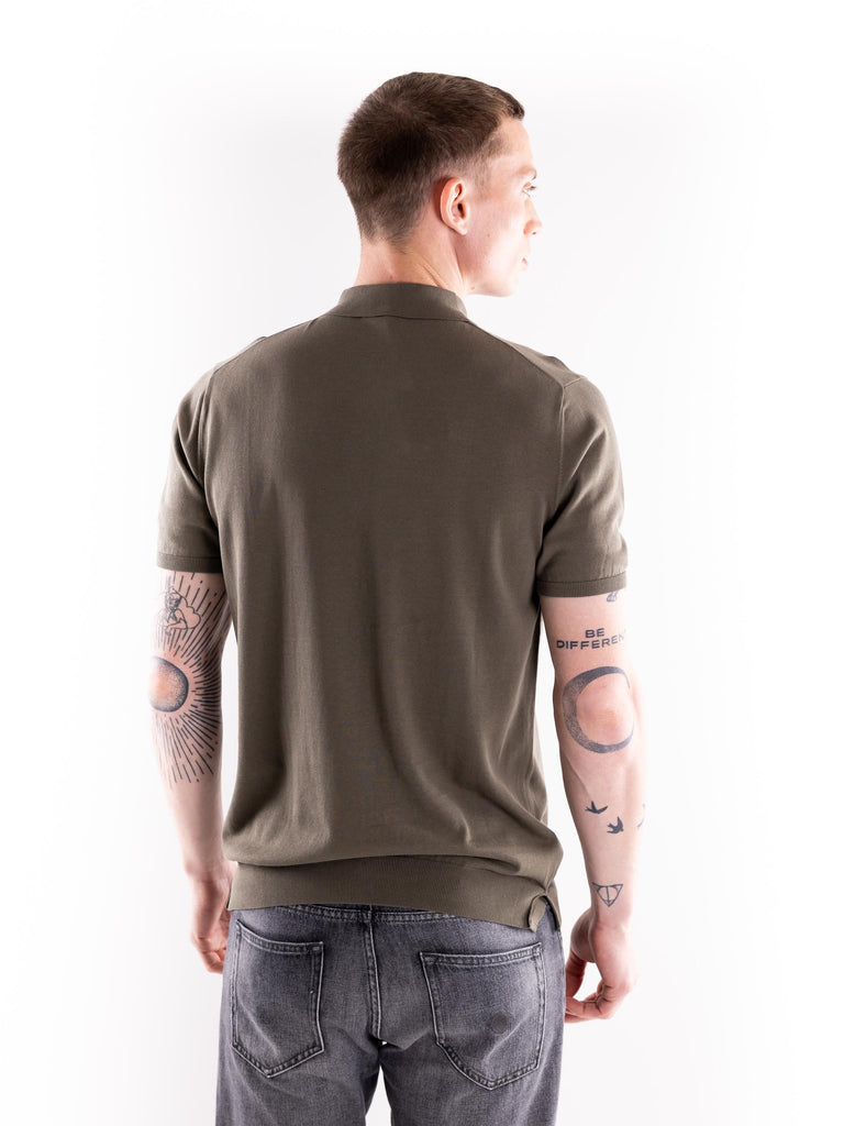 Maglia uomo polo Nito in filo verde militare NITO/1 VERDE MILITARE PEOPLE OF SHIBUYA 