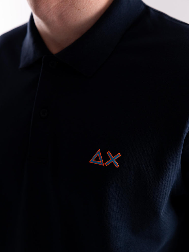 Polo logo beach blu