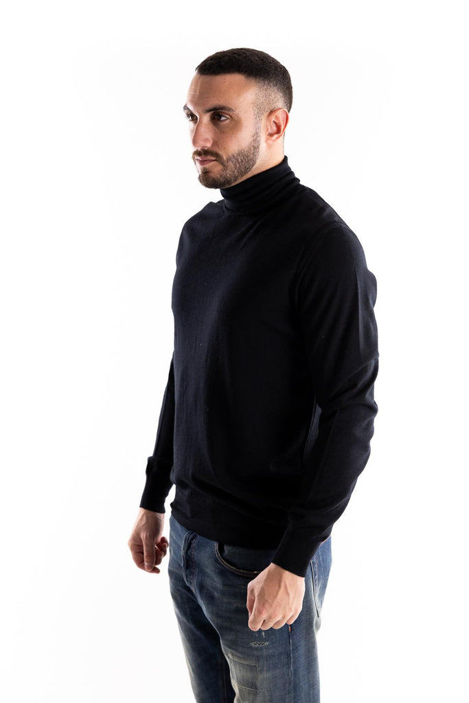 Maglia lupetto finezza 16 blu scuro A003 BLU PAOLO PECORA 