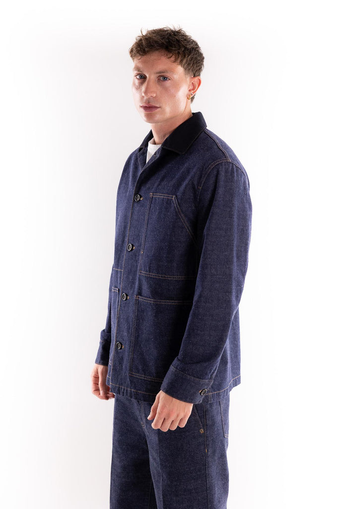 Giacca work in jeans blu O151 BLU PAOLO PECORA 