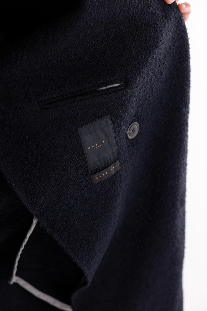 Cappotto over blu OF1F2W4K008 BLU OUTFIT 