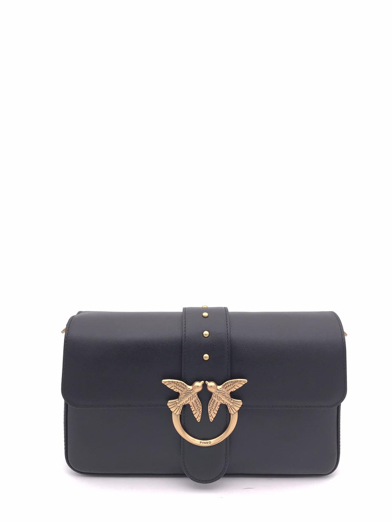 Borsa love one classic slouchy grande nera 104524 A0QONERO PINKO 