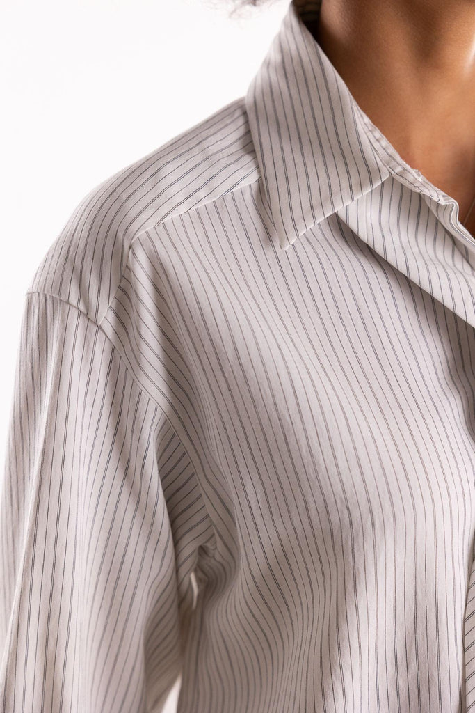 Camicia crop Duke bianca 2523116151200 003BIANCA MARELLA 