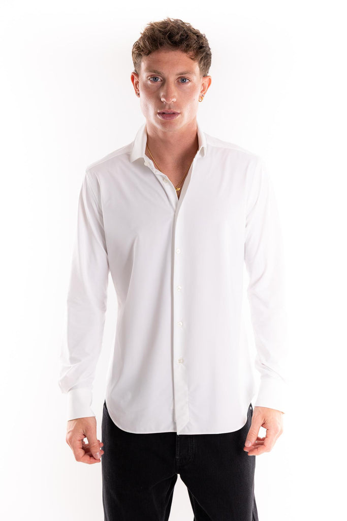 Camicia Active collo francese twill bianca 11460 001BIANCA XACUS 