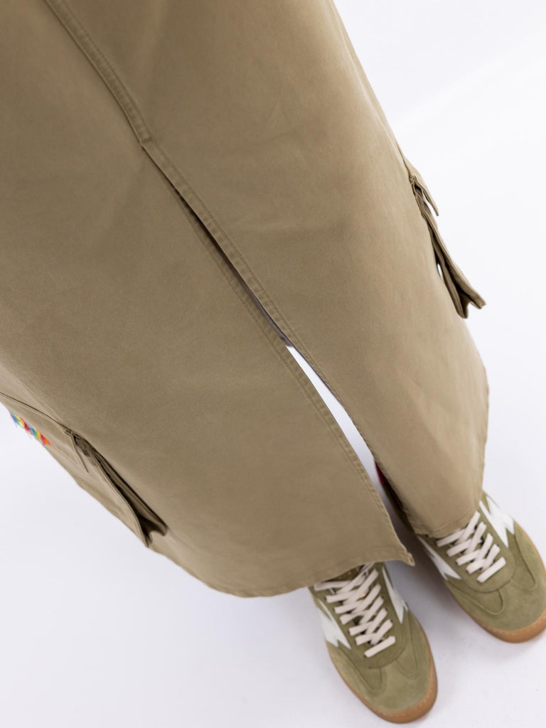 Gonna lunga Monti cargo cachi W2S5039 DTFCLDCACHI DON THE FULLER 