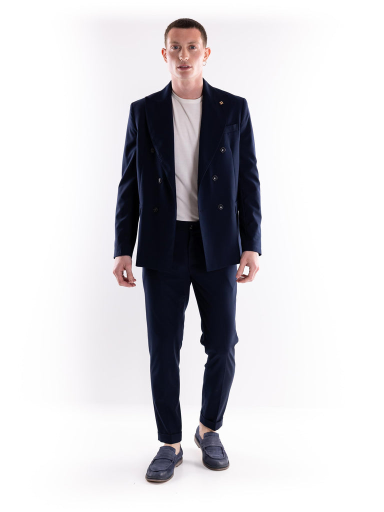 Pantalone uomo elegante I soldi blu OF1CT00P016 BLU OUTFIT 