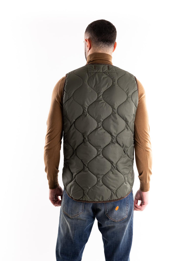 Gilet smanicato verde militare FW250167A VERDE MILITARE IN THE BOX 