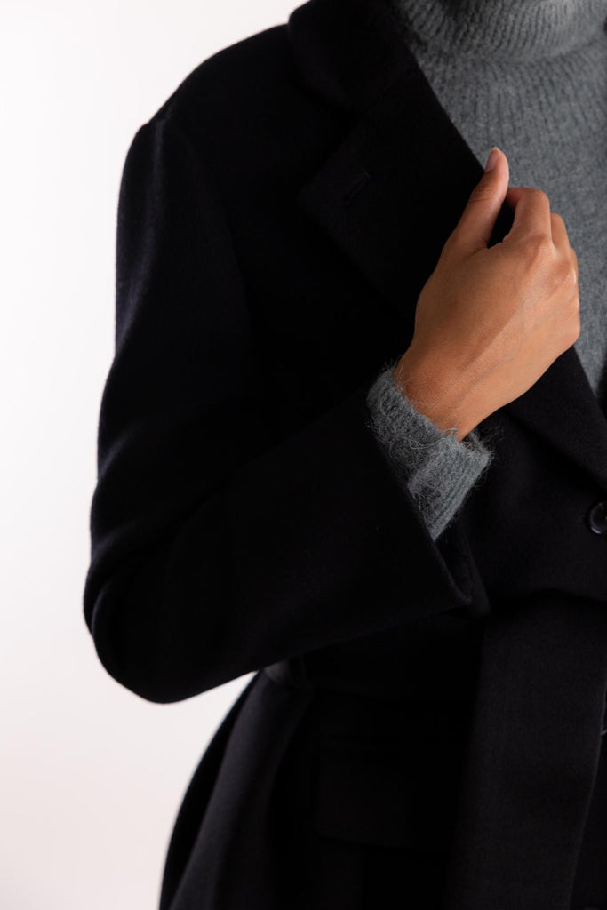 Cappotto Giostro in lana nero 2523016162200 008NERO MARELLA 