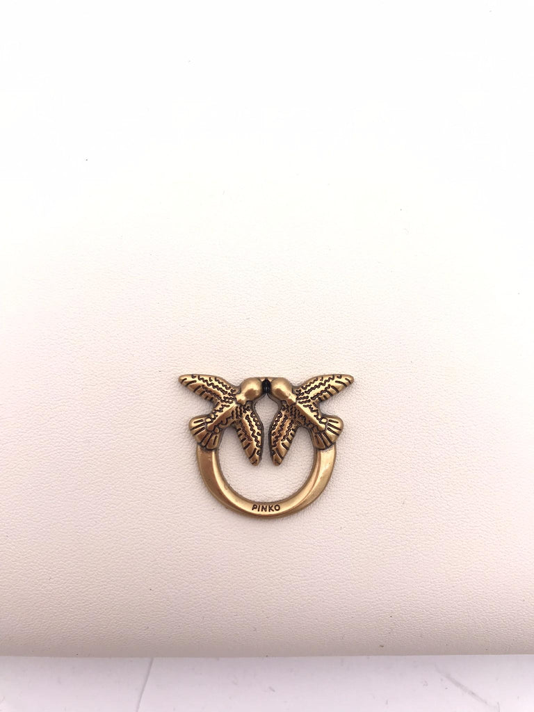 Bustina flat classic con zip bianca 100455 A0F1BIANCA PINKO 