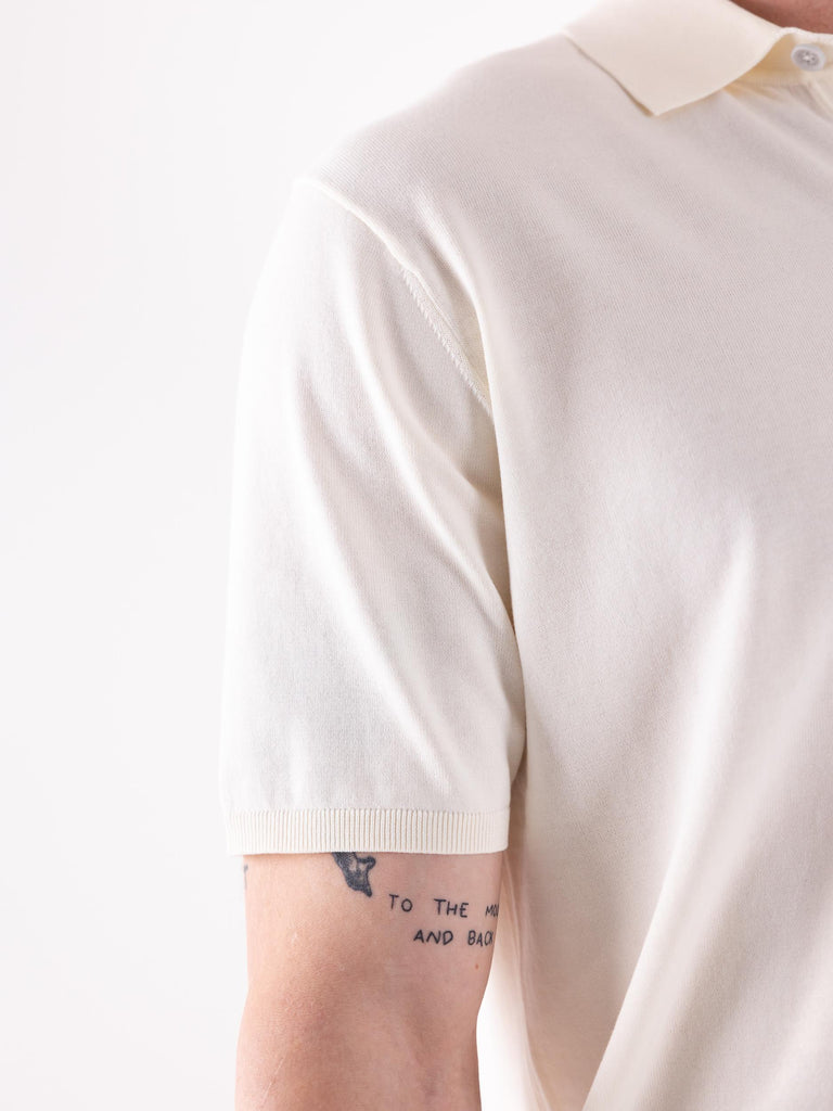 Maglia polo uomo Nito in filo bianca