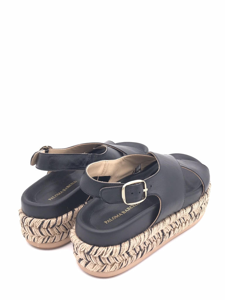 Sandalo Francia in nappa nera 24-2705 NERO PALOMA BARCELO' 