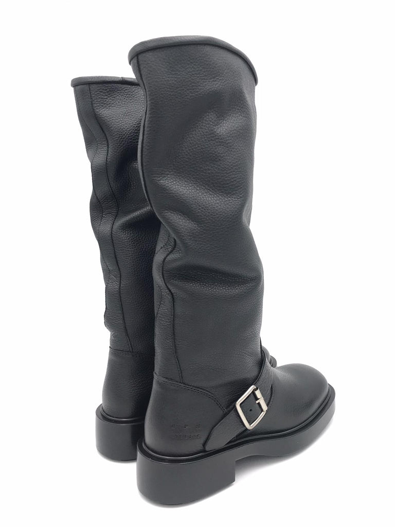 Stivale biker in pelle martellata nera CPH441 NERO COPENHAGEN 