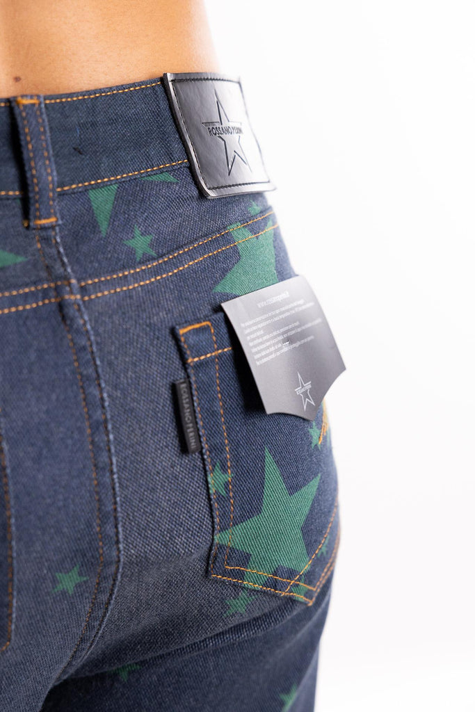 Jeans modello Loose blu stelle verdi 31FW25 BLU SCURO ROSSANO PERINI 
