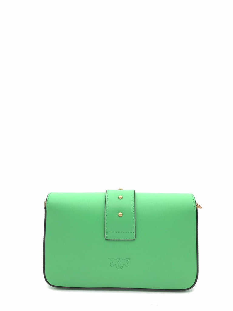 Borsa love one mini slouchy verde 104340 A0QOVERDE ACCESO PINKO 