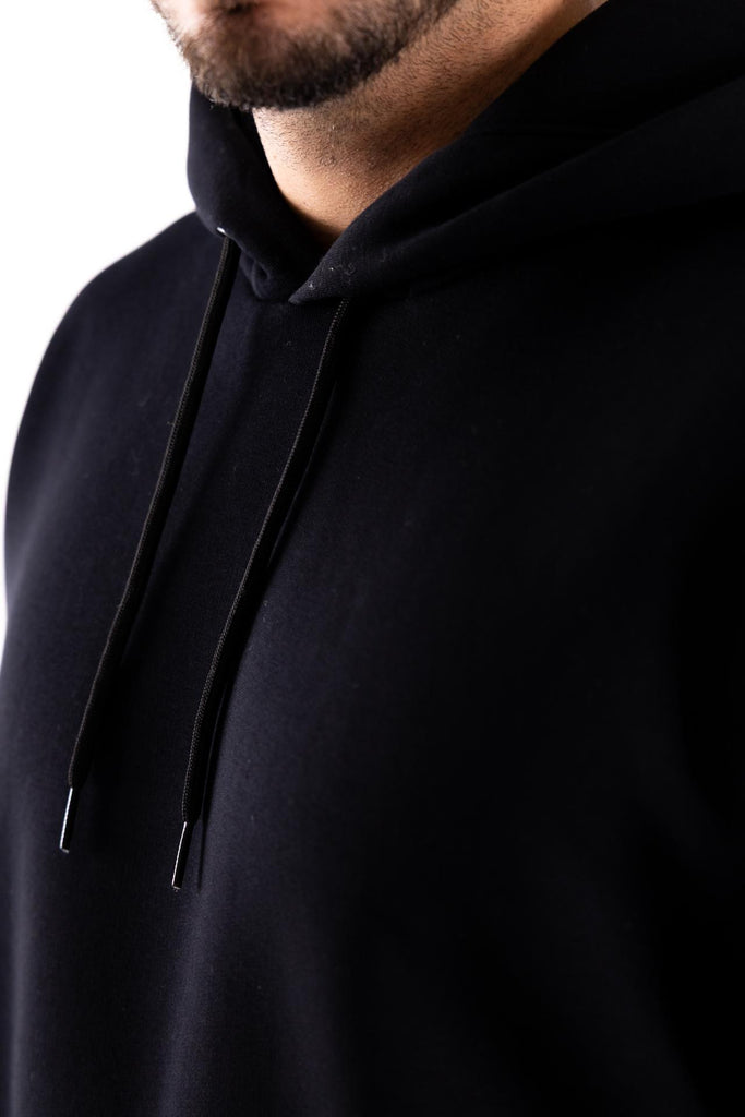 Felpa con cappuccio con stampa raquette nera HOODIE NERO BASTILLE 