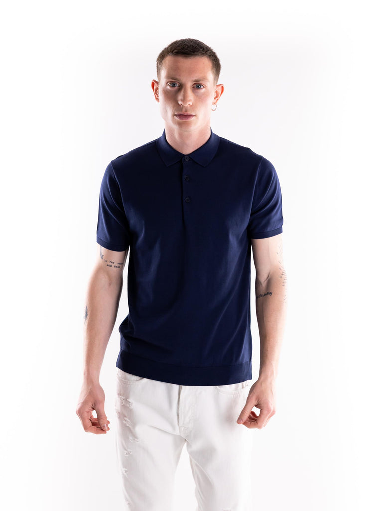 Maglia uomo polo Nito in filo blu NITO/1 020BLU PEOPLE OF SHIBUYA 