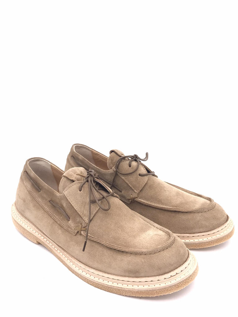 Scarpa uomo allaccita stile barca in crosta naturale 4UTOK03 NATURALE ERNESTO DOLANI 