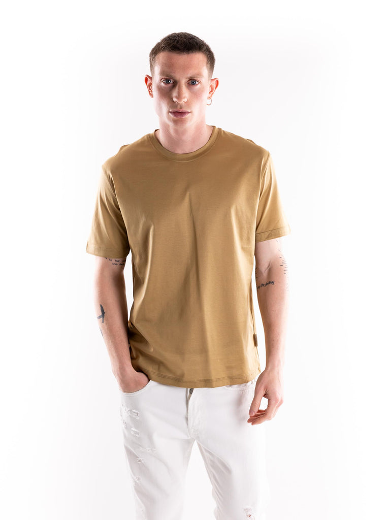 T-shirt uomo in  jersey color sabbia F171 SABBIA PAOLO PECORA 
