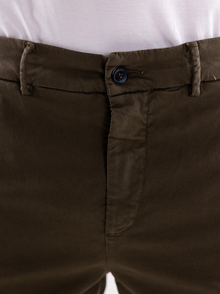 Pantalone uomo chinos verde militare U108 VERDE MILITARE THE EDITOR 