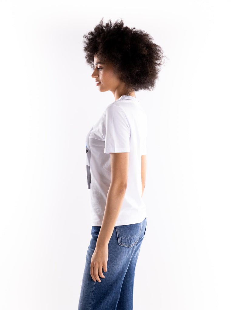t-shirt donna stampa Trop UTEE 841BIANCO ELITE' 