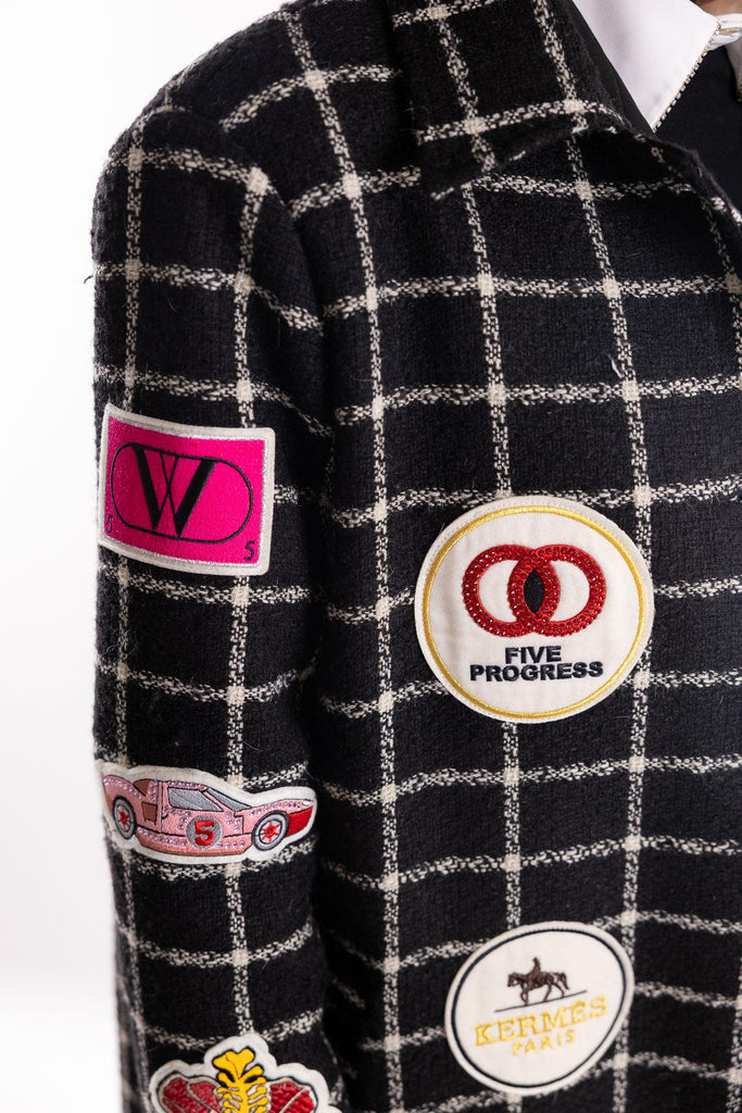 Cappotto patch fake nero 15093 NERO 5 PROGRESS 